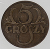 Polska 5 Groszy 1934 rok - GCN XF 40