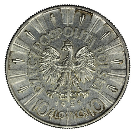 Polska 10 Złotych 1939 - Józef Piłsudski