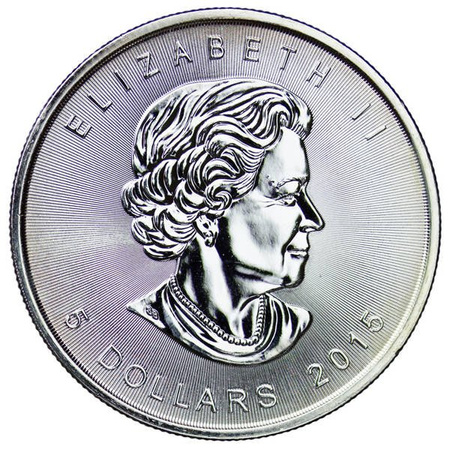 Kanada 5 Dolarów 2015 - Liść Klonowy 1 oz. Ag999