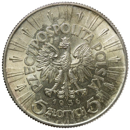 Polska 5 Złotych 1936 - Józef Piłsudski