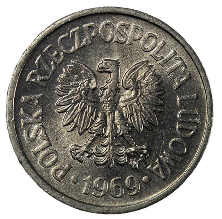 Polska PRL 10 Groszy 1969 - Stan 1