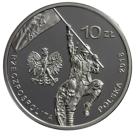 Polska 10 Złotych 2018 - 100-lecie czynu zbrojnego Polonii amerykańskiej