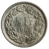 Szwajcaria 1/2 Franka 1967