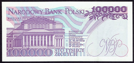 Polska PRL 100 000 Złotych 1993 - Stanisław Moniuszko, seria AE