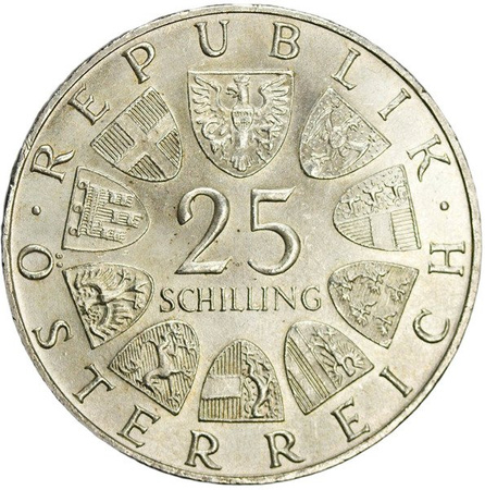 Austria 25 Szylingów 1969 - Peter Rosegger