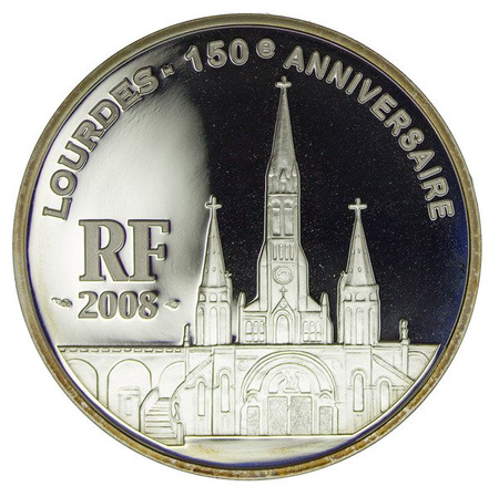 Francja 1,5 Euro 2008 - 150 rocznica Lourdes
