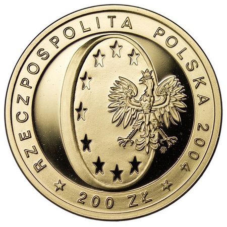 Polska 200 Złotych 2004 - Wstąpienie Polski do UE