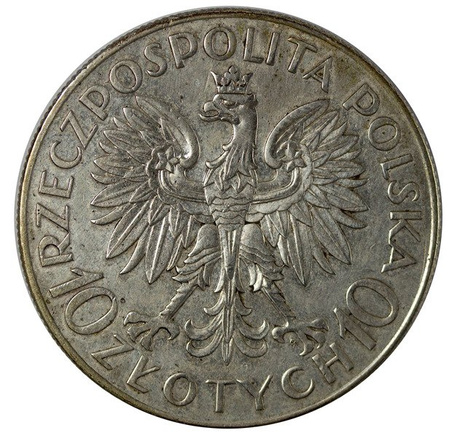 Polska 10 złotych 1933 - Romuald Traugutt