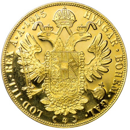 Austria 4 Dukaty (Czworak) 1915 - Franciszek Józef NB