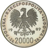 Polska 20 000 Złotych 1989 - Mistrzostwa Świata w Piłce Nożnej - Włochy 1990