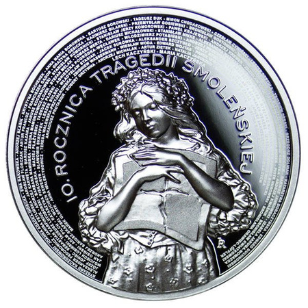 Polska 10 Złotych 2020 - 100. rocznica tragedii smoleńskiej
