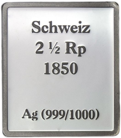 Godło z rogiem pocztowym - Znaczki Świata - Srebro