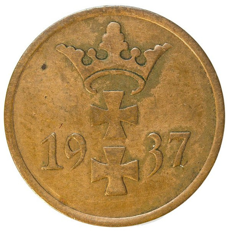 Wolne Miasto Gdańsk 1 Fenig 1937