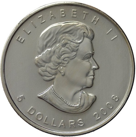 Kanada 5 Dolarów 2008 - Liść Klonowy, Fabulous 12