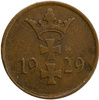Wolne Miasto Gdańsk 1 Fenig 1929