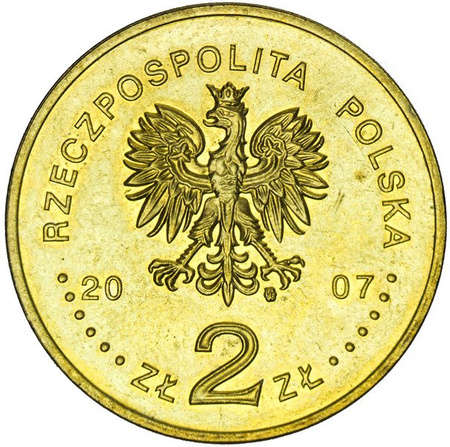 Polska 2 Złote 2007 - Rycerz Ciężkozbrojny - XV wiek