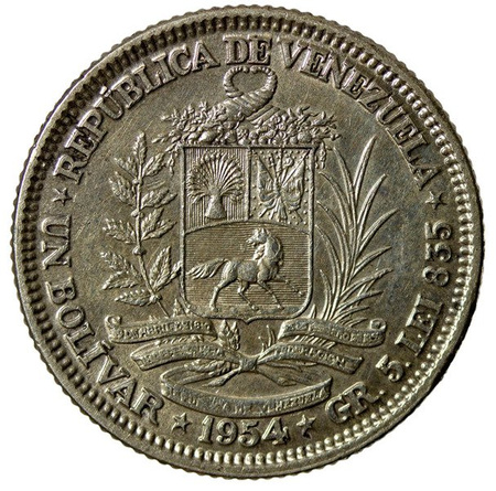 Wenezuela 1 Bolivar 1954