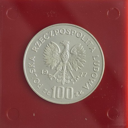 Polska 100 Złotych 1977 - Ochrona Środowiska - Ryba, Próba