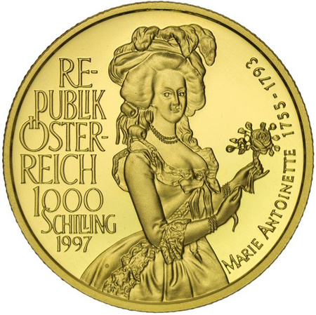 Austria 1000 Szylingów 1997 - Maria Antonina