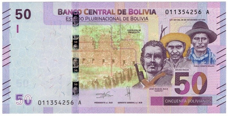 Boliwia 50 Bolivianos 2018