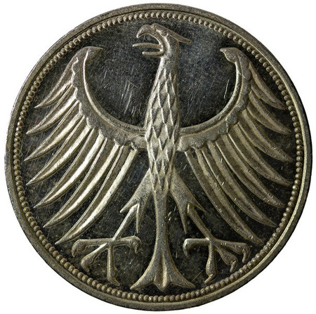 Niemcy 5 Marek 1972 F