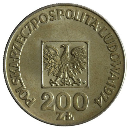 Polska PRL 200 Złotych 1974 - XXX lat PRL