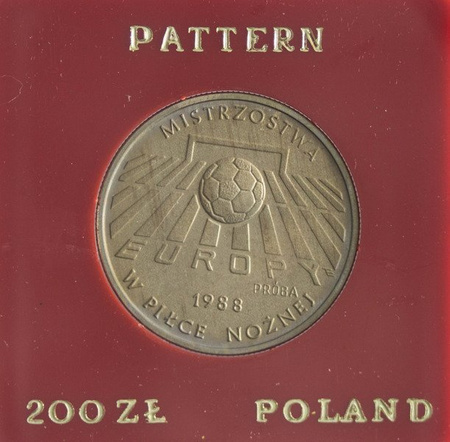 Polska 200 Złotych 1987 - Mistrzostwa Europy w Piłce Nożnej 1988, Próba