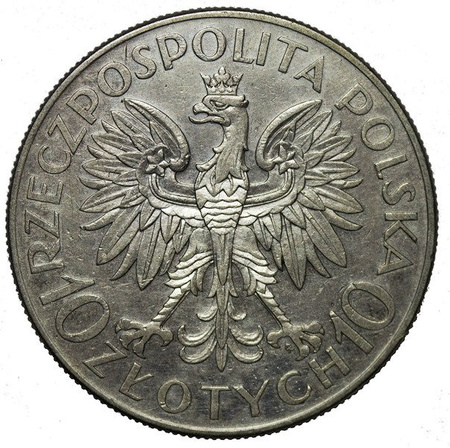Polska 10 Złotych 1933 - Jan III Sobieski