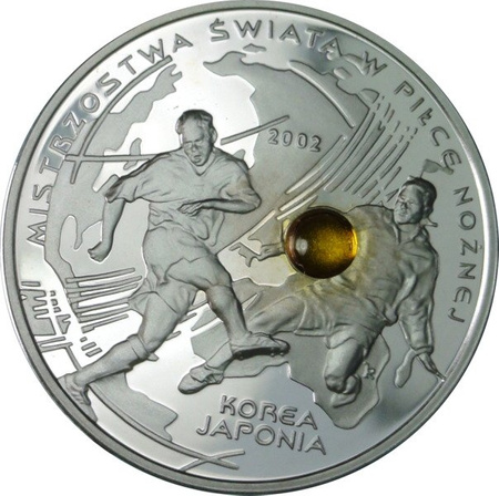 Polska 10 Złotych 2002 - Mistrzostwa Świata w Piłce Nożnej - Korea-Japonia 2002