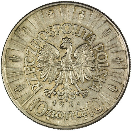 Polska 10 Złotych 1934 - Józef Piłsudski