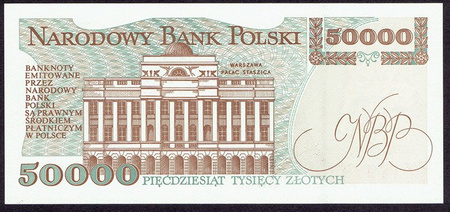 Polska PRL 50 000 Złotych 1993 - Stanisław Staszic, seria S