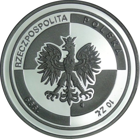 Polska 10 Złotych 1999 - Wstąpienie Polski do NATO