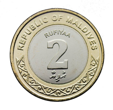 Malediwy 2 Rufiyaa 2017 - Muszla Koncha