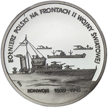 Polska 200 000 Złotych 1992 - Żołnierz Polski na Frontach II Wojny Światowej - Konwoje