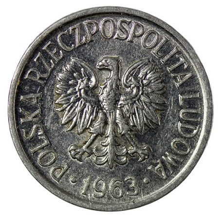 Polska PRL 5 Groszy 1963 b.z.