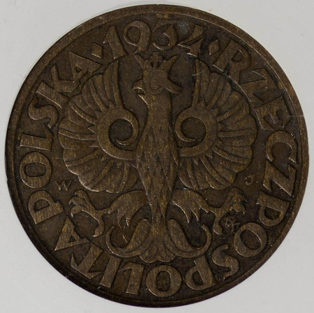 Polska 5 Groszy 1934 rok - GCN XF 40