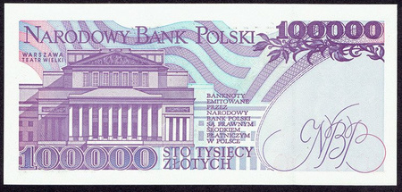 Polska PRL 100 000 Złotych 1993 - Stanisław Moniuszko, seria AD