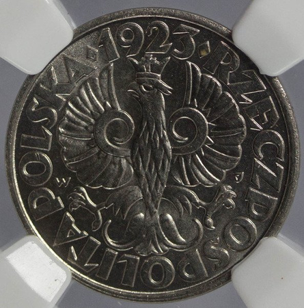 Polska 20 Groszy 1923 - NGC MS 65
