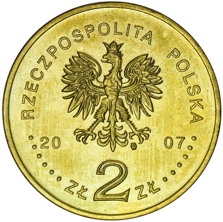 Polska 2 Złote 2007 - Miasto Średniowieczne w Toruniu