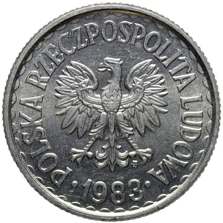 Polska PRL 1 Złoty 1983