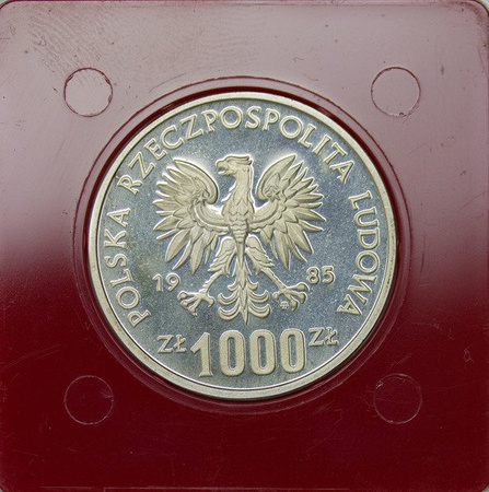 Polska 1000 Złotych 1985 - Wiewiórka, Próba