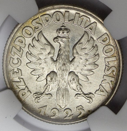 Polska 1 Złoty 1925 - Żniwiarka, MS 63