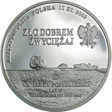 Polska 10 Złotych 2009 - Ksiądz Jerzy Popiełuszko