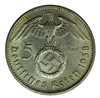 Niemcy 5 Marek 1938 F  - Paul von Hindenburg, Swastyka