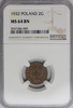 Polska 2 Grosze 1932 - MS 64 BN