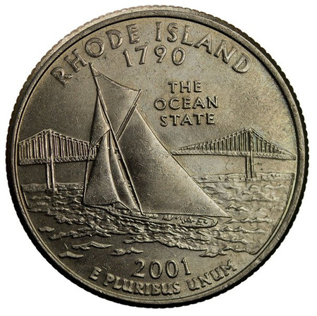 USA 25 Centów 2001 - Rhode Island, Quarter