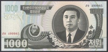 Korea Północna 1000 Won 2006
