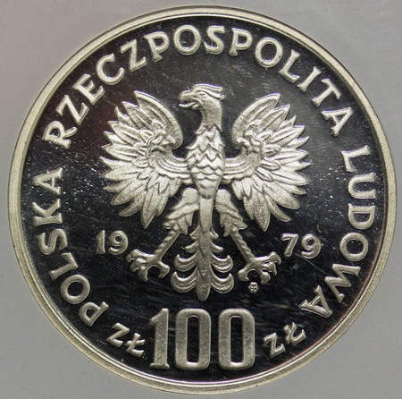 Polska 100 Złoty 1979 rok - Ochrona Środowiska - Kozica - GCN PR 66, Próba
