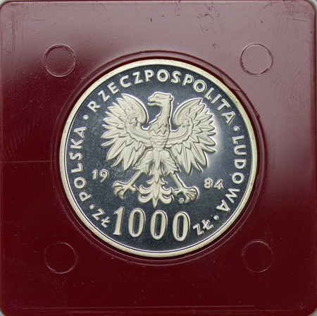 Polska 1000 Złotych 1984 - Łabędź, Próba