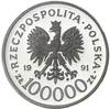 Polska 100 000 Złotych 1991 - Żołnierz Polski na Frontach II Wojny Światowej - MJR Hubal